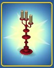 Haunted Mansion Ballroom Candlestick Color Red
