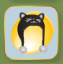 Coffee Black Kitten Knit Hat.png