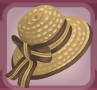 Buried Treasure Brown Straw Fascinator with Fawn Brown Trim.png