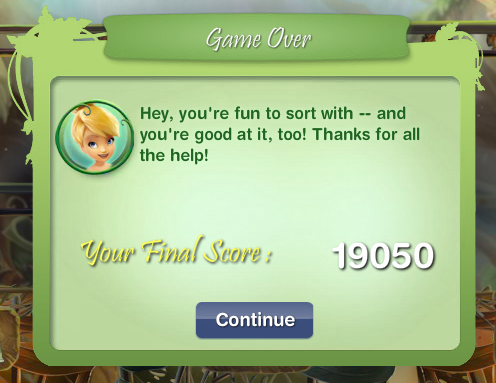 You Win! Medium Level (Click to Enlarge)