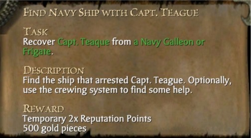 Find Navy Ship with Capt. Teague