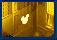 Golden Horseshoe Mercantile Wall Hidden Mickey