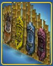 Bamboo Wall Divider Color Yellow