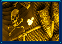 Shrunken Ned's Shop Pirate Flag Hidden Mickey