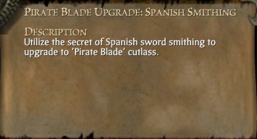 PIRATE BLADE UPGRADE: SPANISH SMITHING