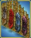 Bamboo Wall Divider Color Red