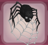 Raven Black Spider Web Veil Hat.png