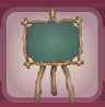 Papyrus Tan Classroom Chalkboard with Shadow Green Trim.png