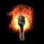 Flaming Skull