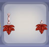 Cherryblossom Pink Maple Leaf Earrings.png