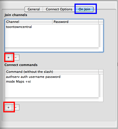 The On Join tab, completely filled out.