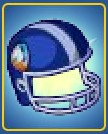 Football Helmet Blue