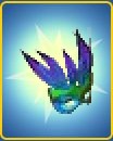 Feather Mask Blue