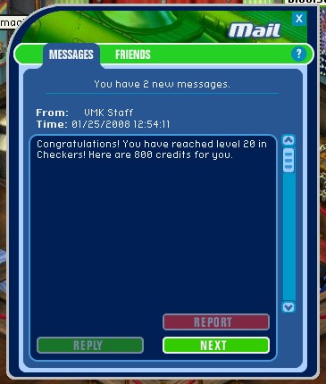 Winning your twentieth level