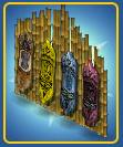 Bamboo Wall Divider Color Yellow