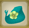 Bright Sky Blue Flower Clutch.png