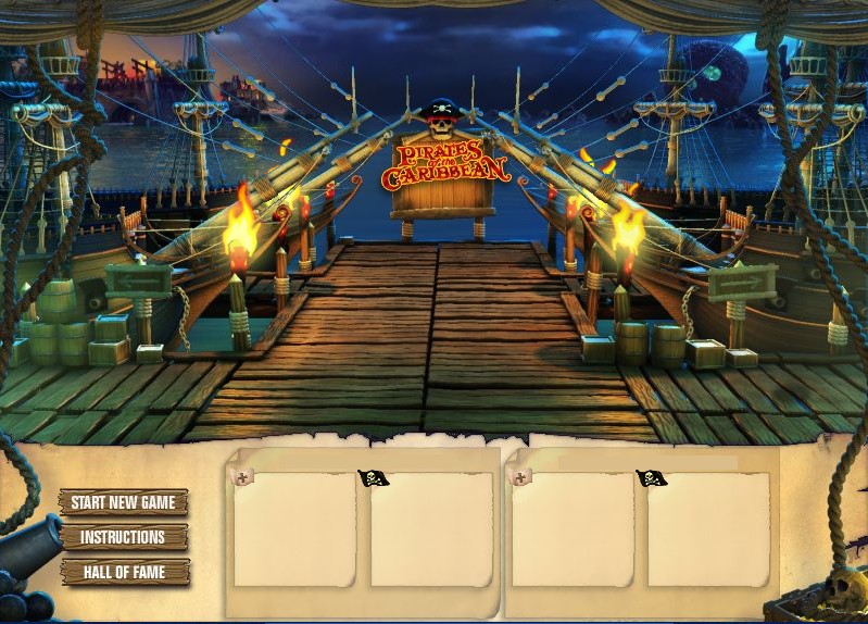 Pirates of the Caribbean Game Lobby