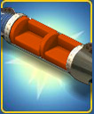 Rocketship Couch Color Orange