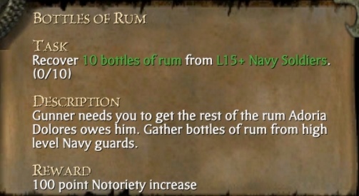 BOTTLES OF RUM