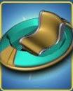 Hong Kong Ship Chair Cyan