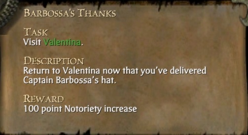 BARBOSSA'S THANKS