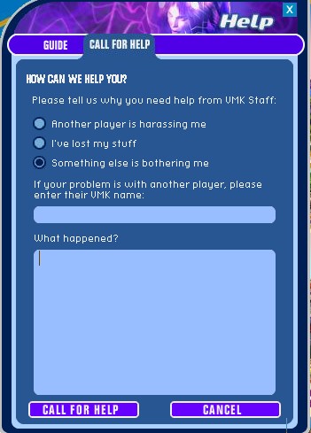 Call For Help Window