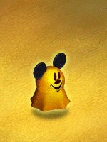 Halloween Mickey Ghost Orange