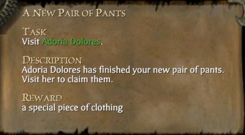 A NEW PAIR OF PANTS