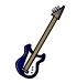 Blue Electric Bass