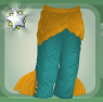Marigold Yellow Fish Fin Trousers.png