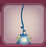 Sparkling Yellow Shimmering Bell with Blue Trim.png