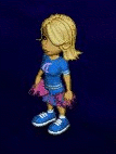 Cheerleader Costume Blue Front Left.gif