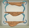 Beetle Brown Waterdrop Wall Shelf.png