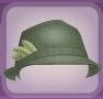 Forest Green Linen Sun Hat with Gray Trim.png