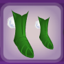 Tinker Bell Green Cottonpuff Short Boots.png