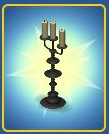 Haunted Mansion Ballroom Candlestick Color Black