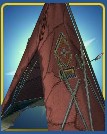 Tom Sawyer's Island Tee Pee Color Red
