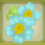 Waterfall Blue Strawberry Barrette with Yellow Trim.png