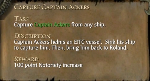 CAPTURE CAPTAIN ACKERS
