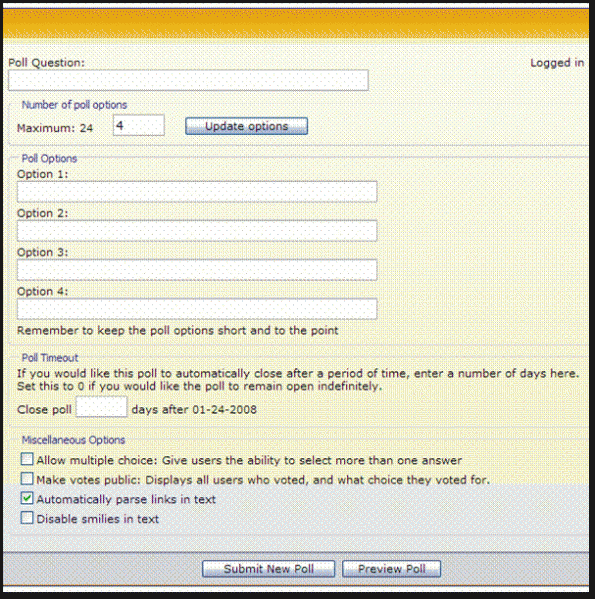 Poll Options