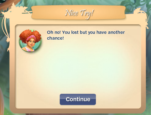 Nice Try! Oh no! You lost but you have another chance! <br>(Click to Enlarge)