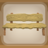 Seashore Brown Rustic Bench with Butternut Tan Trim.png