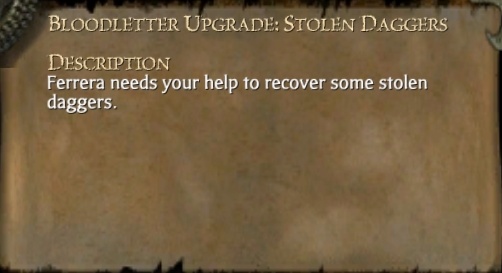 BLOODLETTER UPGRADE: STOLEN DAGGERS