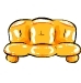 Orange Inflatable Sofe