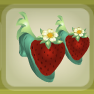 Seedling Green Strawberry Low Heels with Strawberry Red Trim.png