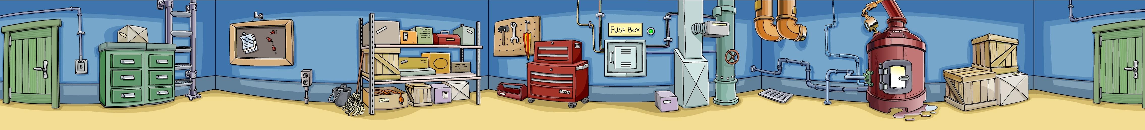 Boiler Room Panorama<br>(Click to enlarge)