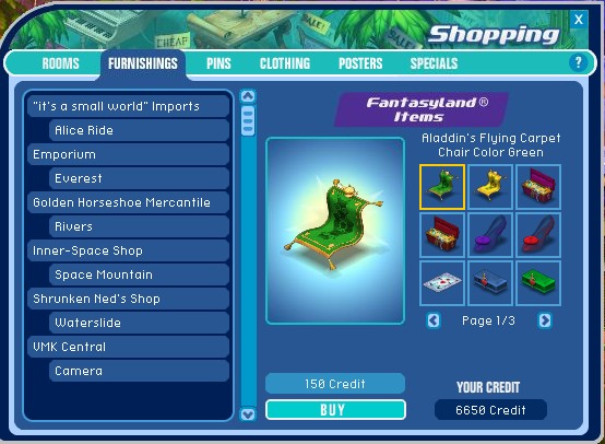 New Shopping Button