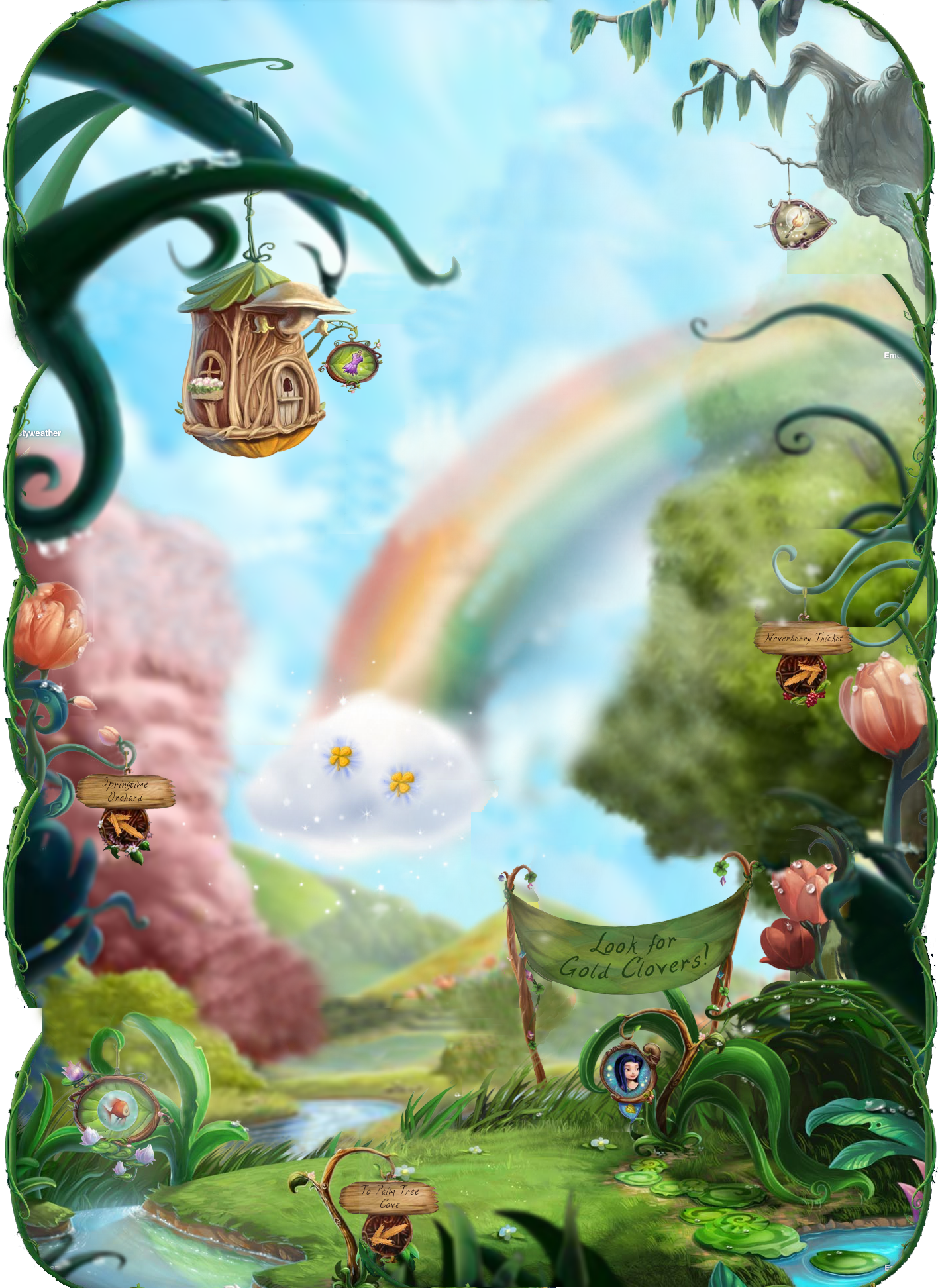 Spring Clover Celebration Dewdrop Vale Decor.png