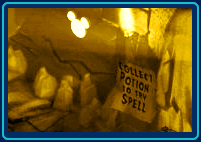 Spell Room Wall Hidden Mickey