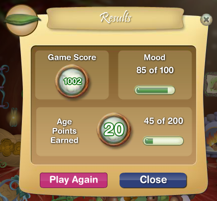 Age Points Earned for Playing<br>(Click to Enlarge)